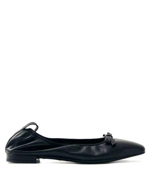 Alohas Freya Ballerina's Met Vierkante Neus En Strikdetail in het Blue