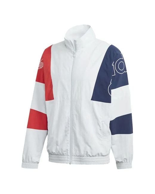 Adidas White Festive Zip-Up Jacket for men
