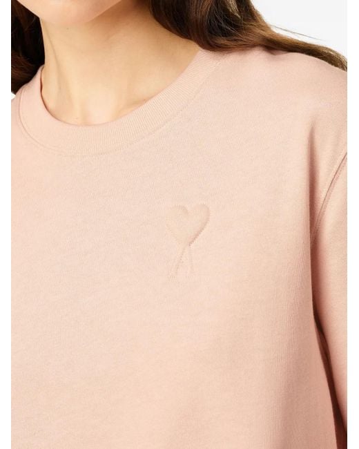 AMI Pink Ami De Coeur T-Shirt
