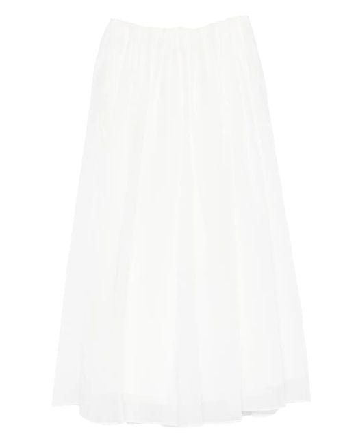 Brunello Cucinelli White Skirt
