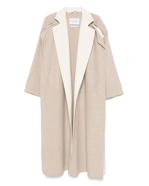 Max Mara Natural Wool Long Coat