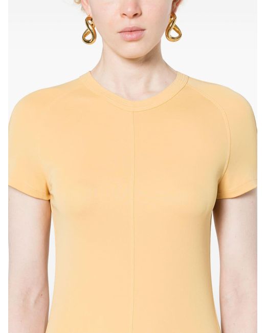Totême  Jersey Maxi-jurk in het Yellow