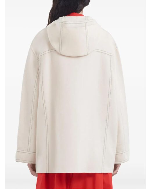 Marni Natural Embroidered Parka Jacket
