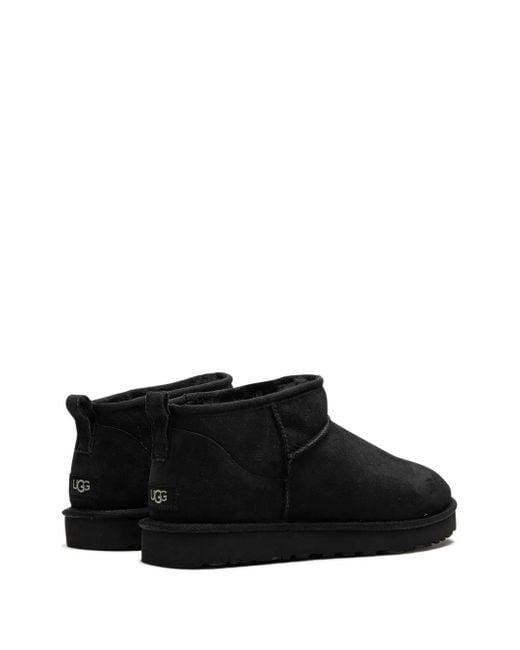 Ugg Black 'Classic Ultra Mini' Platform Ankle Boot for men