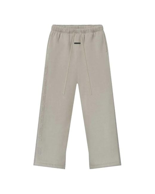 Fear Of God White Drawstring Elasticated Track Pants for men