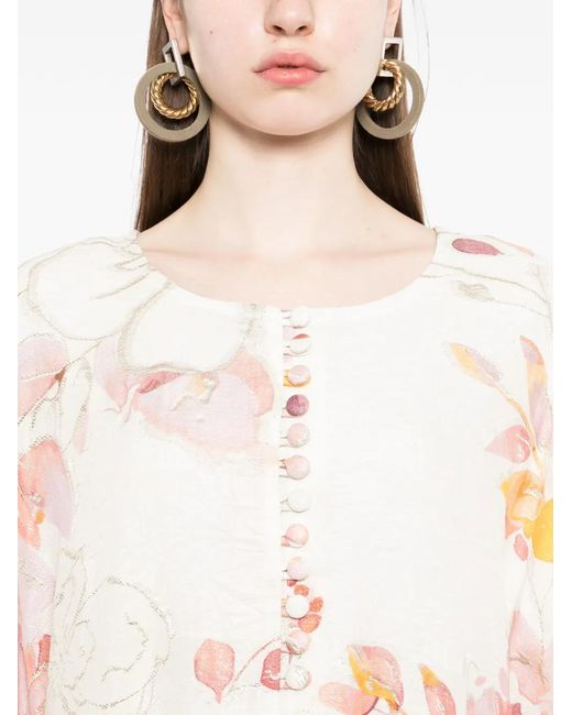 Bambah White Kaftan Dress