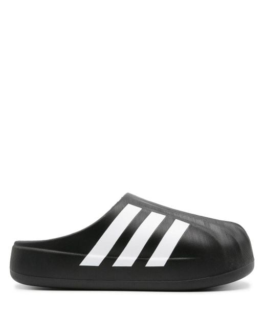 Adidas Black Superstar Shell-toe Mules for men