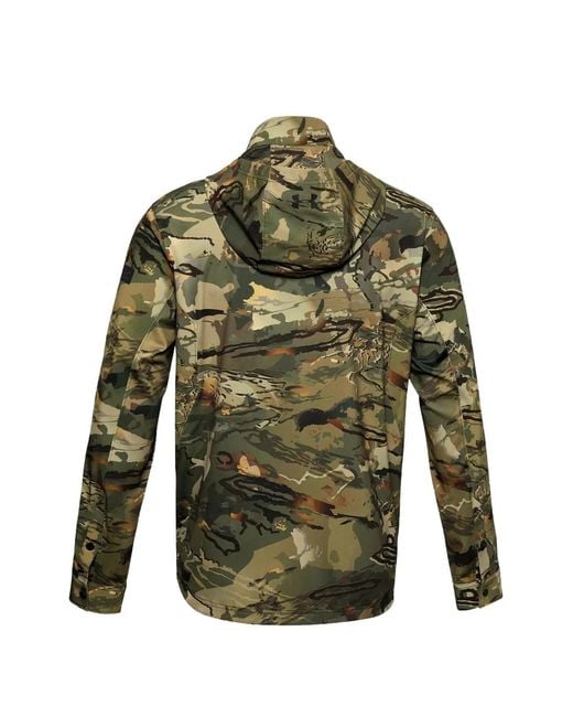 Under Armour Green Camo Zip-Up Jacket for men
