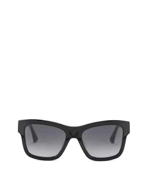 Kurt Geiger Gray Leopard-Print Square-Frame Sunglasses