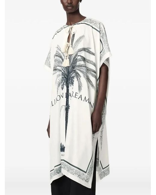 AllSaints White Tess Kafkan