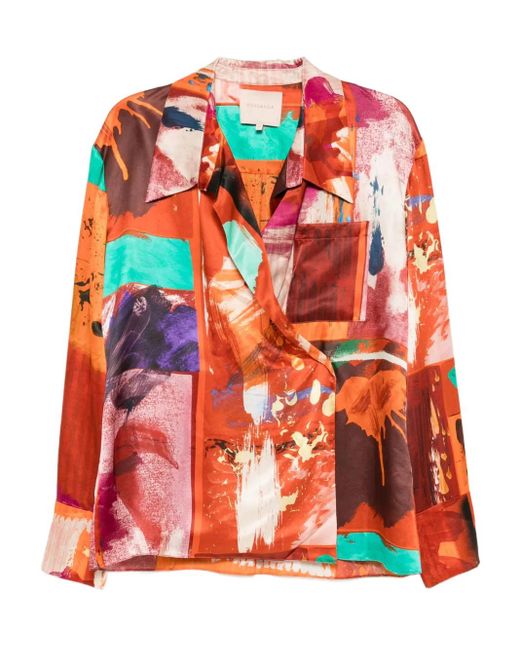 Roksanda Red Jana Bluse