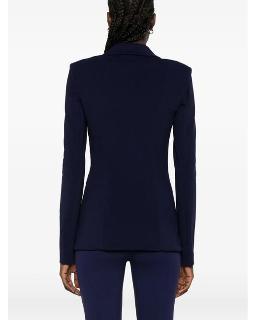 Patrizia Pepe Blue Zip-Front Jacket