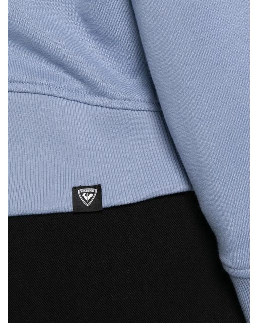 Rossignol Blue Zip-Up Long-Sleeve Hoodie