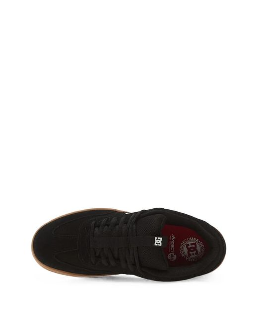DC Shoes Black Astrix S Logo-Patch Sneakers for men