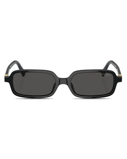 Gafas de sol con montura rectangular Miu Miu de color Black