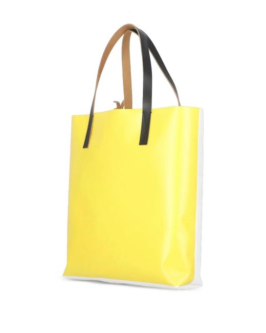 Marni Metallic Tulip-Print Tote Bag