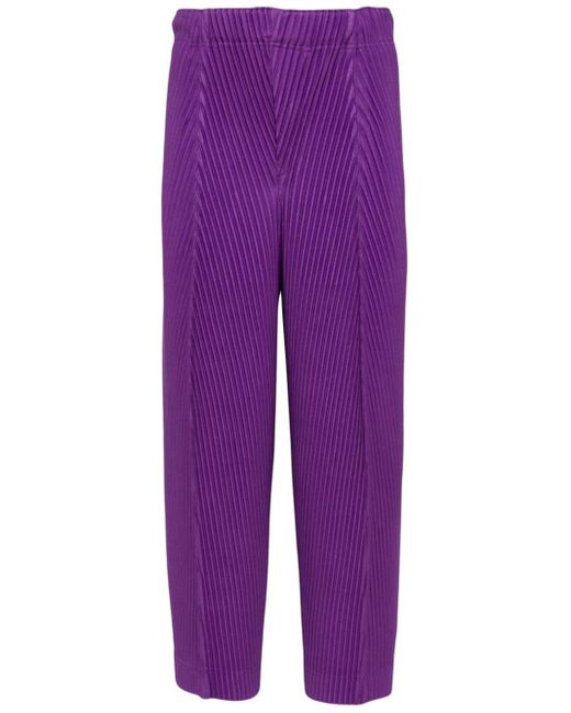 Pantalones ajustados Pleats Bottoms Homme Plissé Issey Miyake de hombre de color Purple