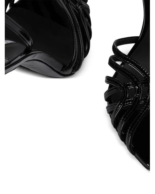 Le Silla Black Embrace Strappy Sandals