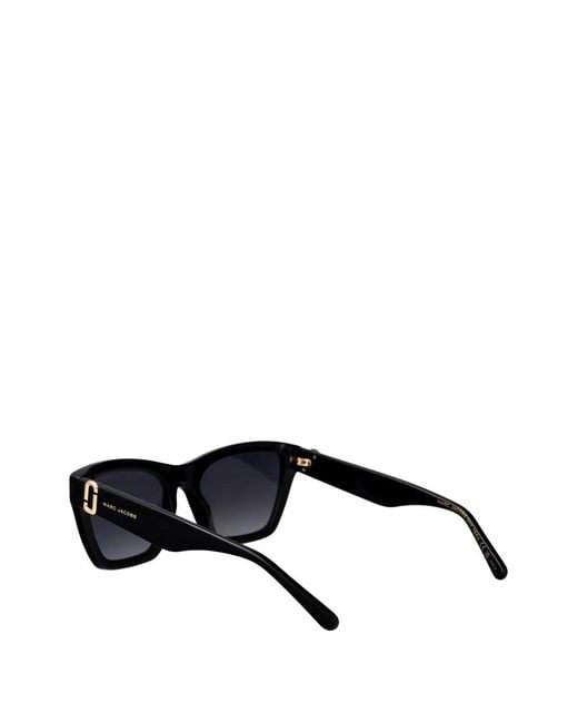 Marc Jacobs Black Logo Rectangle Sunglasses