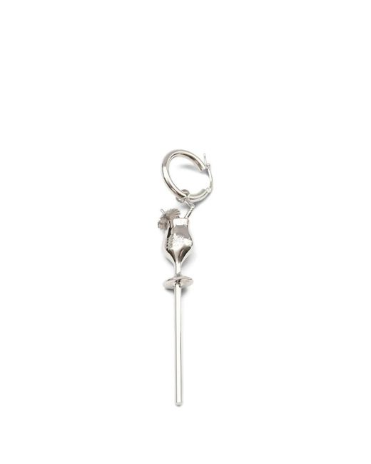 MM6 by Maison Margiela White Cocktail Earrings