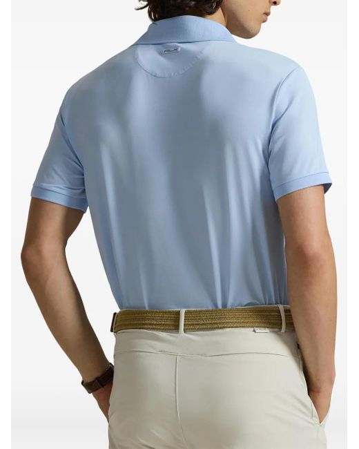 Ralph Lauren Blue Short-Sleeve Polo Shirt for men