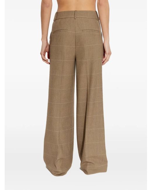 Gestuz Natural Evaldi Check Pattern Trousers