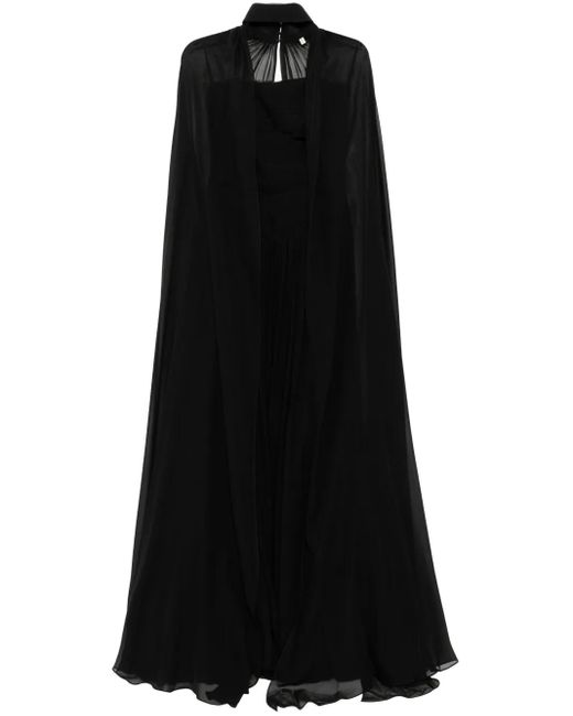 Elie Saab Black Mela Verde Gown