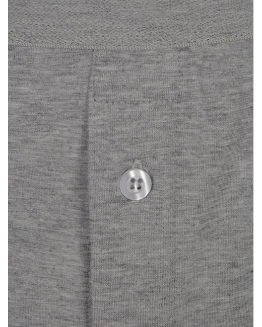 Comme des Garçons Gray Boxer Boutonné Sur Le Devant for men