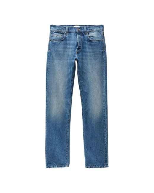 Versace Blue Straight Jeans for men