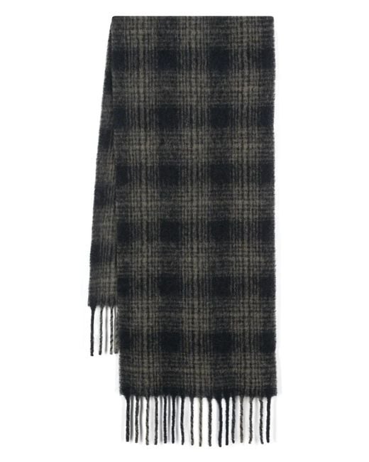 Sciarpa A Quadri di A.P.C. in Black da Uomo