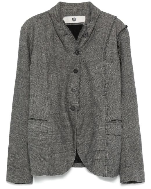 Marc Le Bihan Gray Prince Of Wales-Pattern Blazer