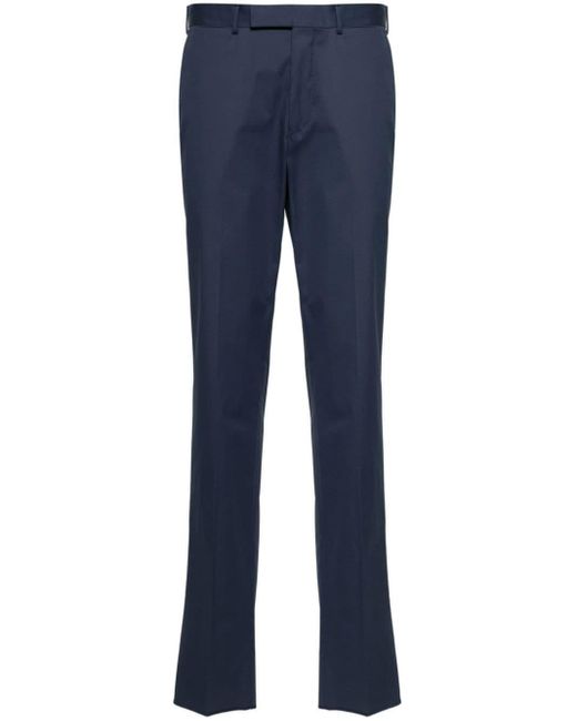 Pantalones chinos de talle medio Zegna de hombre de color Blue