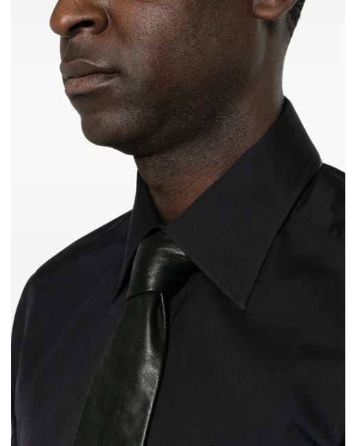 Tom Ford Black Button-Down Long-Sleeve Shirt for men