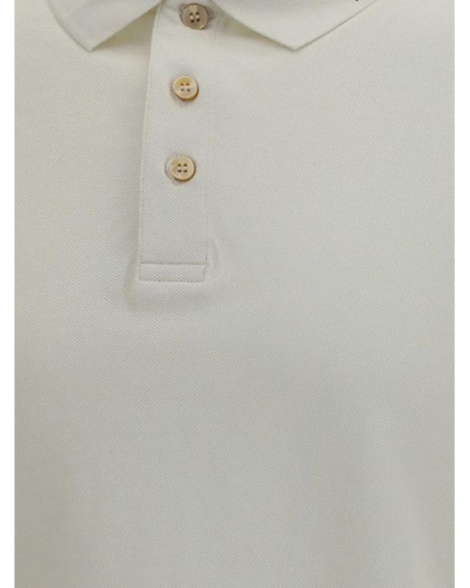 Palm Angels Gray Logo-Collar Cotton Polo Shirt for men