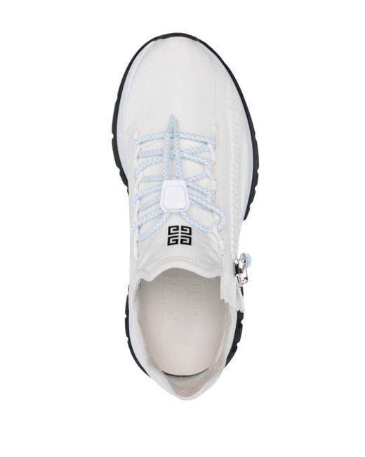 Givenchy White Spectre Sneakers mit Reißverschluss