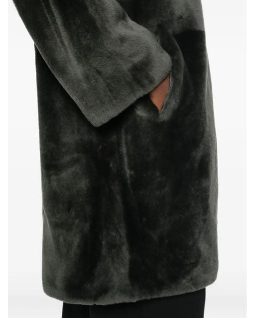 Yves Salomon Black Reversible Shearling Jacket