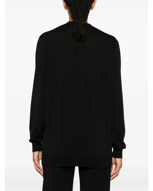 Mrz Black Virgin Wool Cardigan