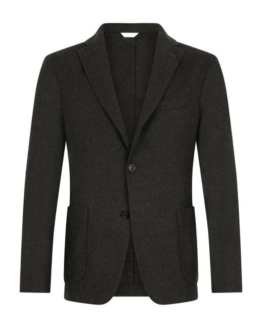 Boglioli Black Single-Breasted Blazer for men
