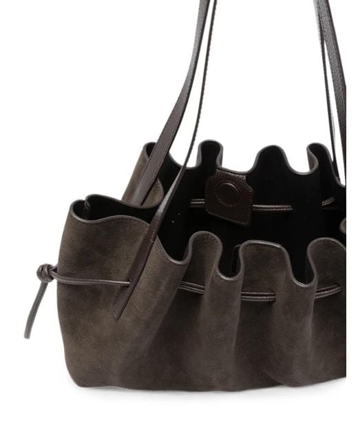 Borsa A Spalla Scallop di Yuzefi in Black