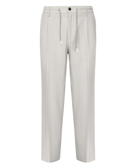 Eleventy Bundfaltenhose mit Kordelzug in Gray für Herren