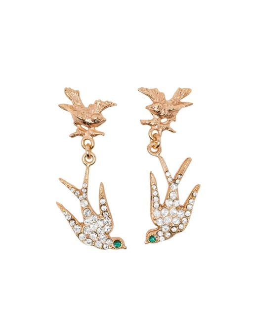 BLAKLACE White Swallow Earrings
