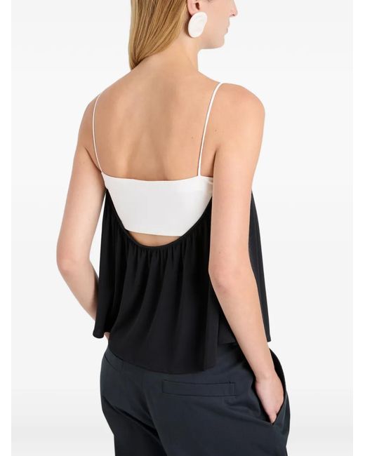 Proenza Schouler Black Vanna Layered Blouse