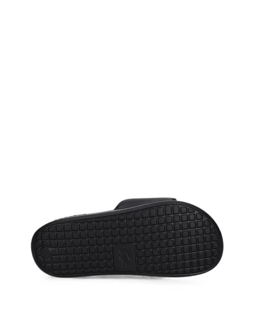 Lacoste White Logo-Patch Slides
