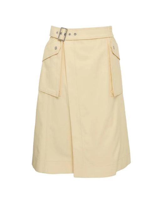 3.1 Phillip Lim Cargo Midi-Rok in het Natural