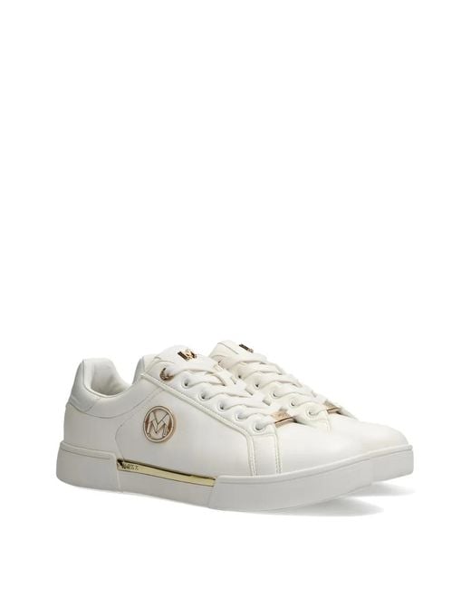 Mexx White Logo-Plaque Sneakers