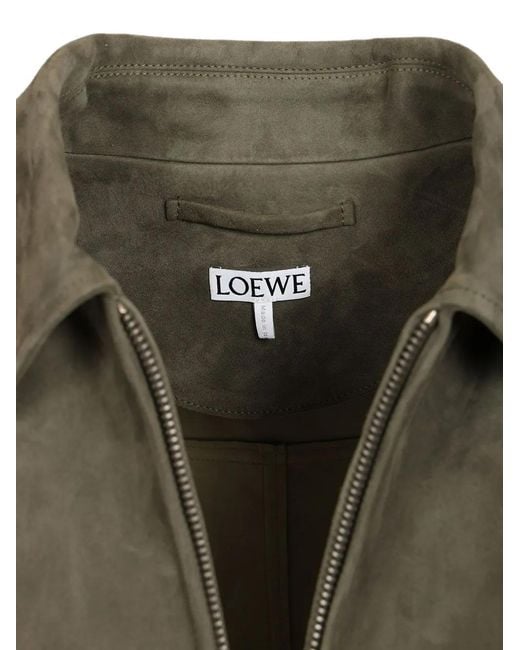 Loewe Green Zip-Up Jacket for men