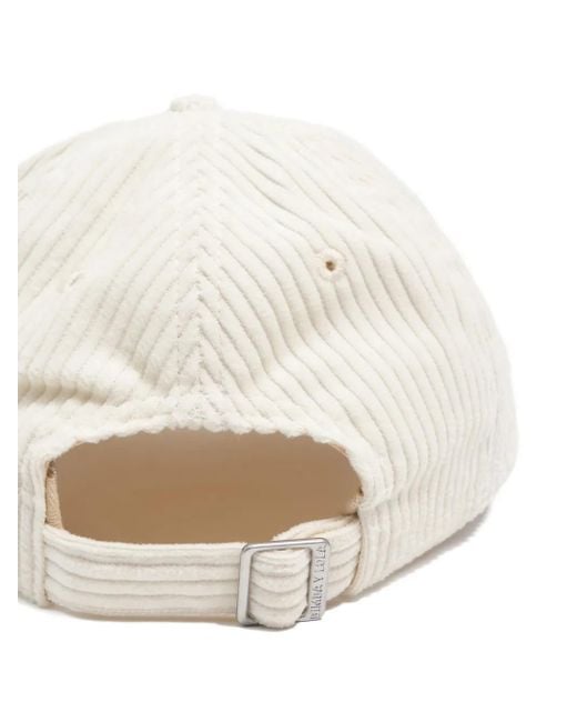 Cappello Da Baseball A Coste Con Ricamo di Bimba Y Lola in White