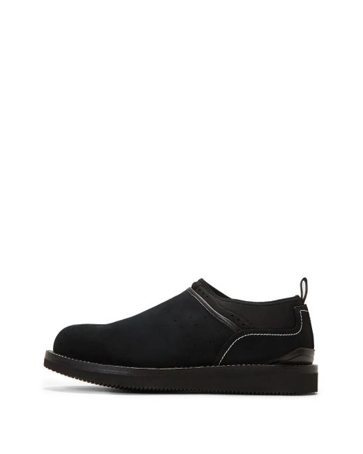 Suicoke Black Suede Slippers
