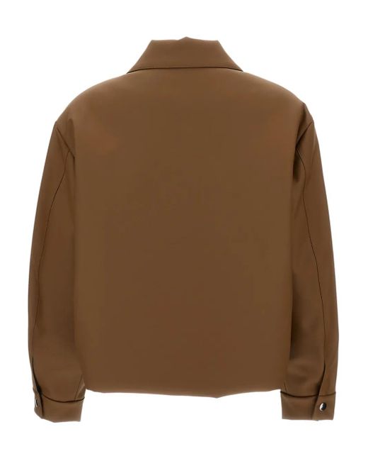 Kassl Brown Drawstring-Waist Jacket
