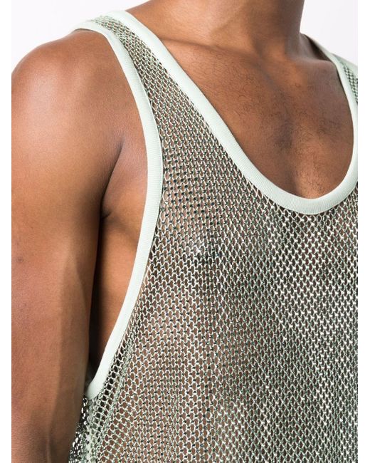 AMI Paris Green Sleeveless Shirt